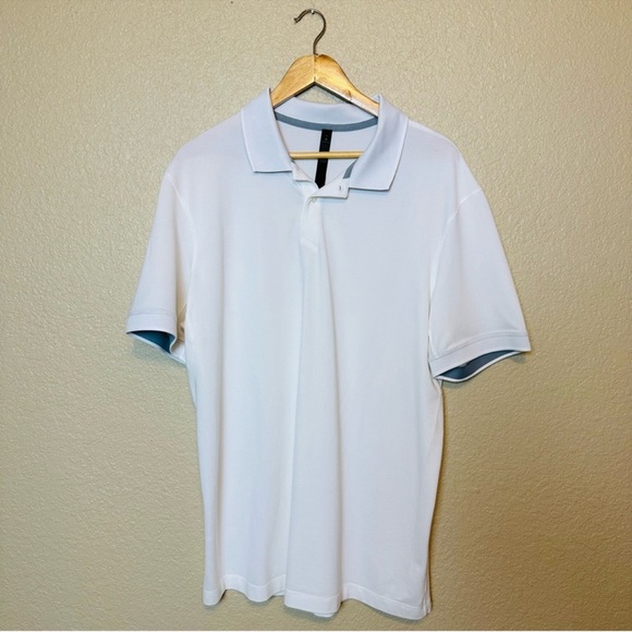 Lululemon Tech Pique Polo White First Release Size XL - Picture 3 of 8